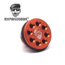Cabeza Piston Expander Gear Aluminio Cnc Naranja