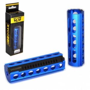 Piston Aeg Aluminio Cnc Aligerado 14 Dientes Acero Azul