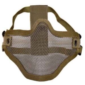Mascara Airsoft Rejilla Metal Tan