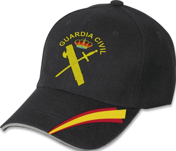 Gorra Guardia Civil Bandera España Barbaric Negro