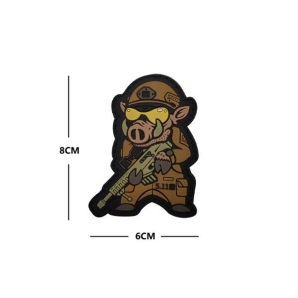 Parche Jabalí Militar PVC