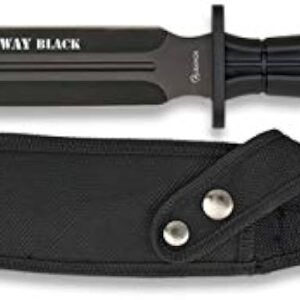 Cuchillo Tactico Albainox Midway Doble Filo Negro