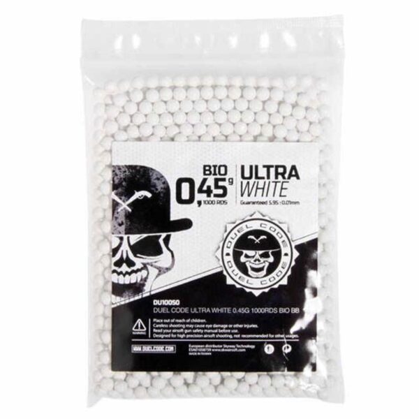 Bolas 0.45 Dual Code Bolsa 1000bbs Blancas
