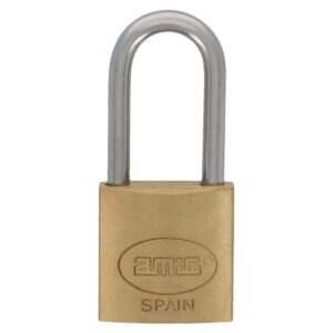 Candado Arco Largo Reforzado 27mm Bronce