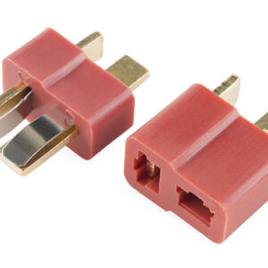 Ficha Conector T-Dean Par Rojo