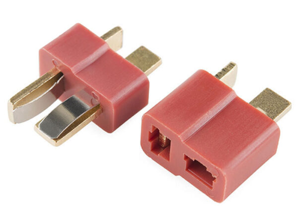 Ficha Conector T-Dean Par Rojo