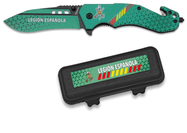 Navaja Tactica Legión Española con Estuche