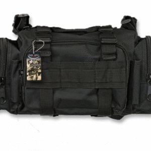 Bolso Táctico Negro 33x17x15 cm