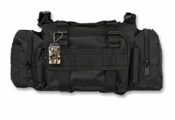 Bolso Táctico Negro 33x17x15 cm