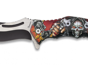 Navaja Tactica Albainox 3d Calavera c/Pistola