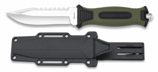 Cuchillo Tactico Albainox Verde Rompe Vidrios