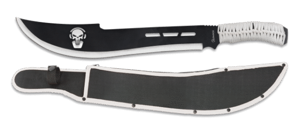 Machete Albainox Cortacañas Calavera Negro