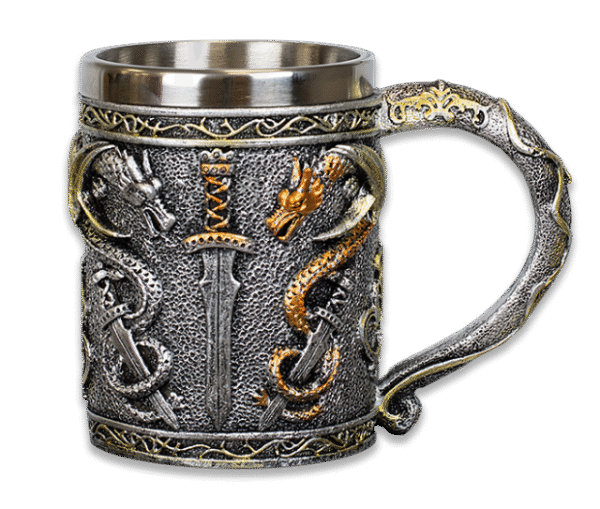 Taza de Resina Dragones y Espadas