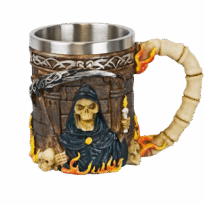 Taza Ornamental Figura San la Muerte
