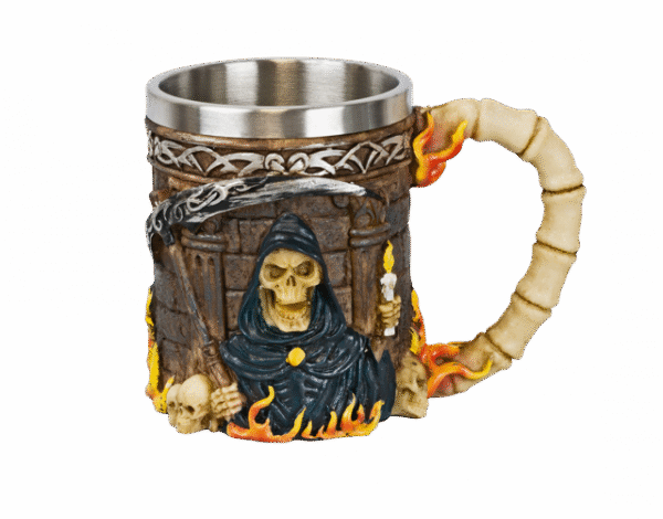 Taza Ornamental Figura San la Muerte