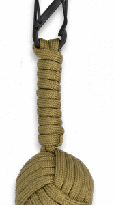 Mosquetón doble con bola de Cuerda Paracord