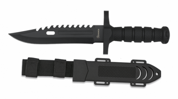 Cuchillo Táctico Albainox Sierra Negro