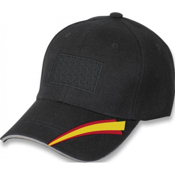 Gorra Bandera España Con Velcro Barbaric Negro