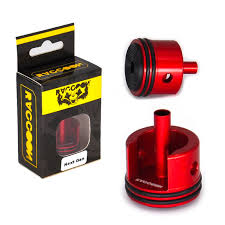 Cabeza De Cilindro Raccoon Aluminio M4 Roja