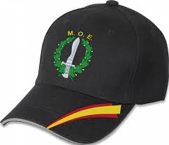 Gorra M.O.E Bandera España Barbaric Negro