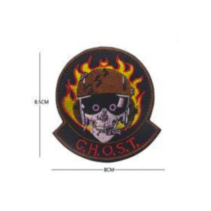 Parche Bordado G.H.O.S.T Calavera F98