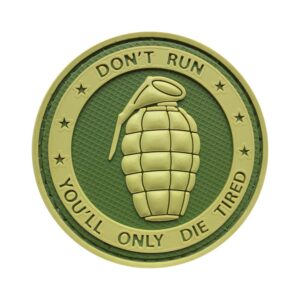 Parche Pvc Granada Don´t Run Tan Dragonpro