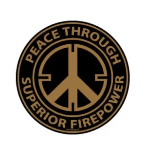 Parche Pvc Peace Through Dragonpro
