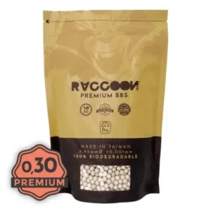 Bolas Bbs Bio Raccoon Premium 0.30g 1Kg Blancas